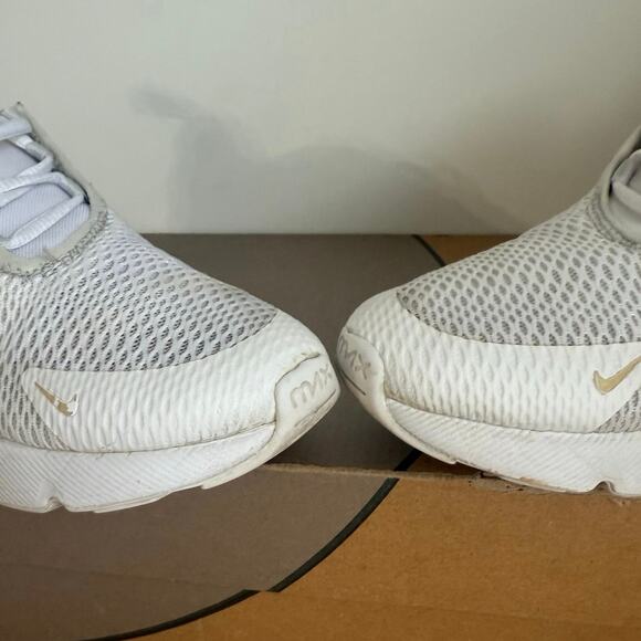 Nike Air Max 270 White/Blue Preschool Kids Sneakers - SZ 2.5 Y - Picture 7 of 12